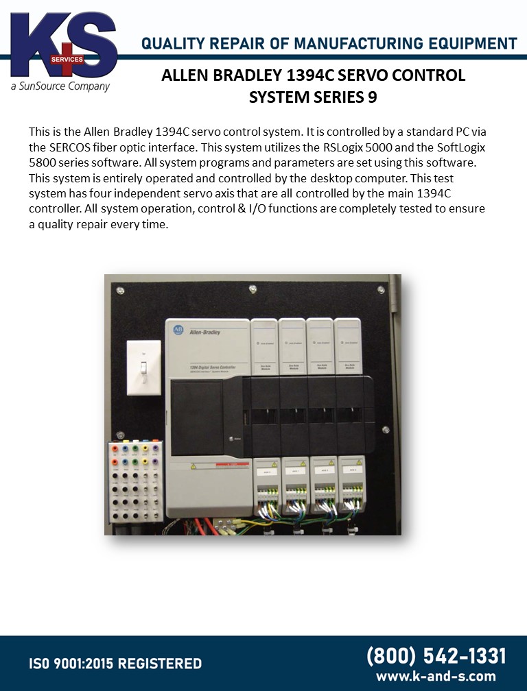 Allen Bradley 1394C Servo Control Systems Series 9
