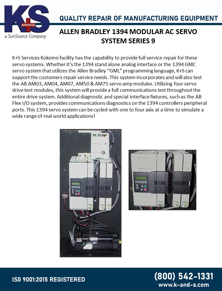 Allen Bradley 1394 Modular AC Servo System Series 9