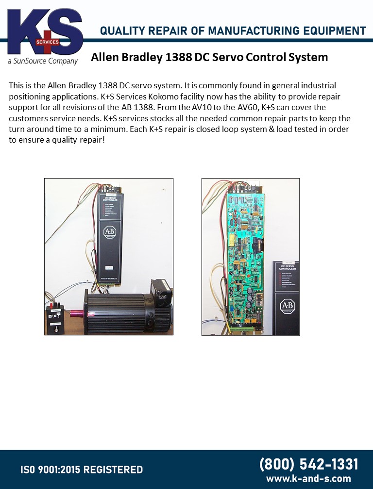 Allen Bradley 1388 DC Servo Control System