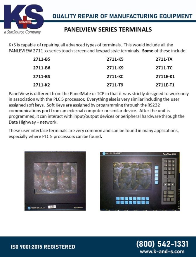 Panelview Series Terminals K+S Services